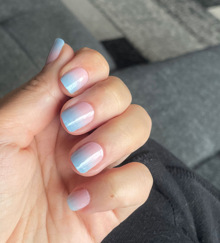 Blue Pink Ombre